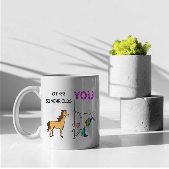 NEW JOEY Birthday Unicorn Other 50 Year Olds Coffee Cup - Picture 6 of 6